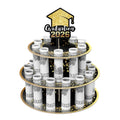 2026 Graduation Money Gift Holder, Celebration Cash Cake Stand with 24 Bill Slots, Graduation Money Tree for Women Men High School College Congrat Grad, Party Display Decorative - Black and Gold Black Gold (Pack of 1)