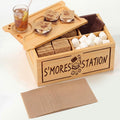 S‘mores Station with Tray Handle-farmhouse Smores Kit, Natural natural color