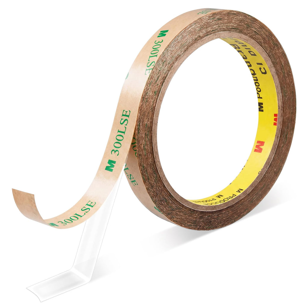 300LSE Double Sided Tape, 32.8ft Industrial No Residue High Temp Tape 32.81ft x 0.39in Wide