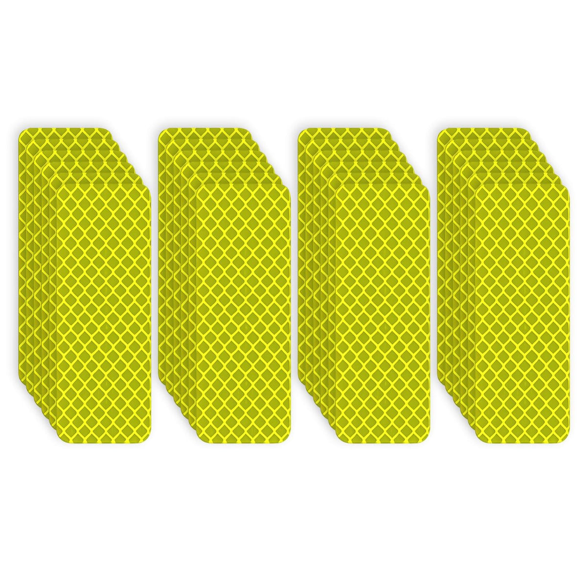 20Pcs Reflective Stickers, Waterproof Safety Reflective Tape for Car Trailer Truck Bike Motorcycle (Yellow-Green)