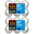 Scotch Heavy Duty Shipping Packaging Tape 3850, Clear, 1.88 in x 54.6 yd (48 mm x 50 m), 12 Pack (12 Rolls), 3.0 Mil Box Sealing Tape 12 Rolls