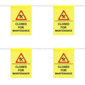 Fanfanwin 4 Pcs Restroom Closed for Maintenance Sign Hanging Safety Sign