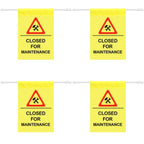 Fanfanwin 4 Pcs Restroom Closed for Maintenance Sign Hanging Safety Sign