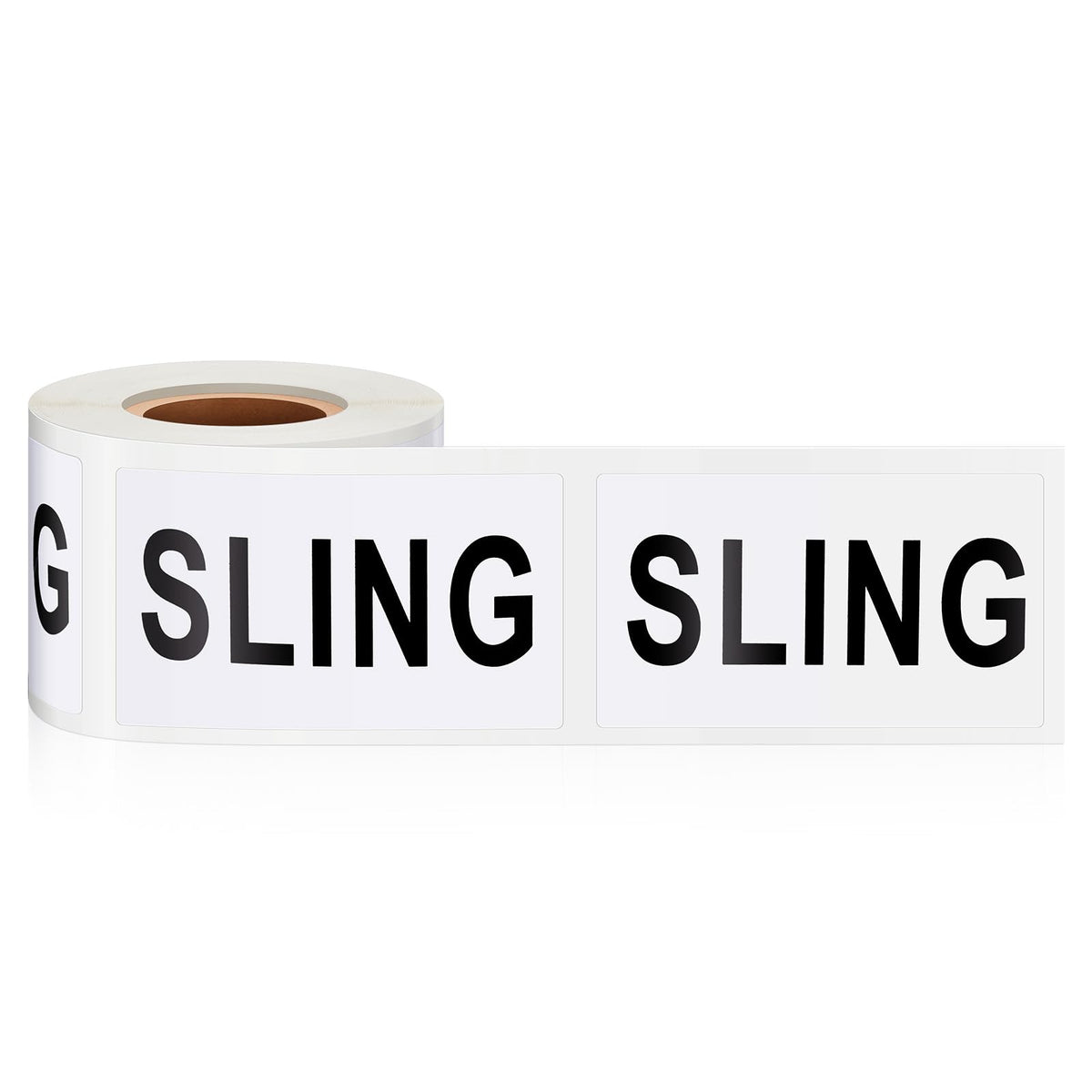 200 Pcs 2" x 3" Semi-Rigid PVC Sling Stickers Labels, 1/128" Thick Industrial Lift Identification Sling Stickers for Rigging, Crane, Boat, Warehouse, Lifting Straps & Heavy Duty Equipment
