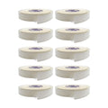 ChromaLabel 1-inch round clear envelope seal stickers on a roll, perfect for sealing envelopes and library supplies, case of 10 rolls
