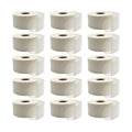 ChromaLabel 1.5-inch clear round stickers, transparent wafer seals for envelopes, perforated, 1000 per roll, case of 15