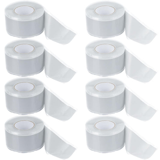 Pangda 8 Pcs Self Adhering Tool Attachment Tape for Tool Tether Flame Resistant High Temperature Self Fusing Silicone Electrical Insulation Tape for Working at Height 9.8 ft x 1 Inch/Roll