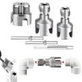 PVC Pipe Threading Tool Set for 1/2-inch,3/4-inch,and 1-inch Pipes, 3-Pack