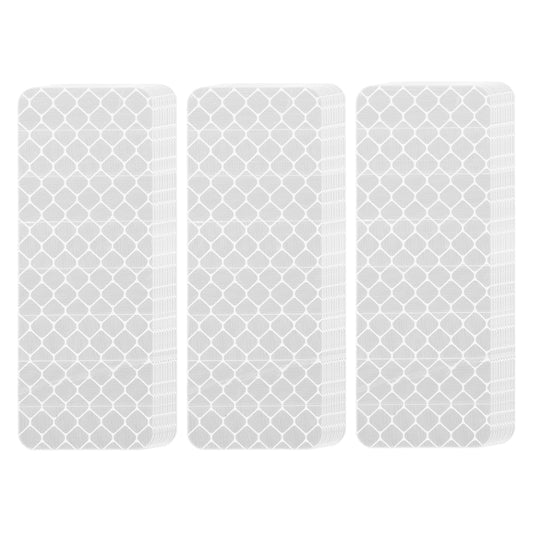 PATIKIL Reflective Stickers (Rectangle, White) (50 Pcs) High Visibility Safety Reflective Tape Adhesive Waterproof Warning Strips for Car/Motorcycle/Helmet/Trailer Truck Rectangle