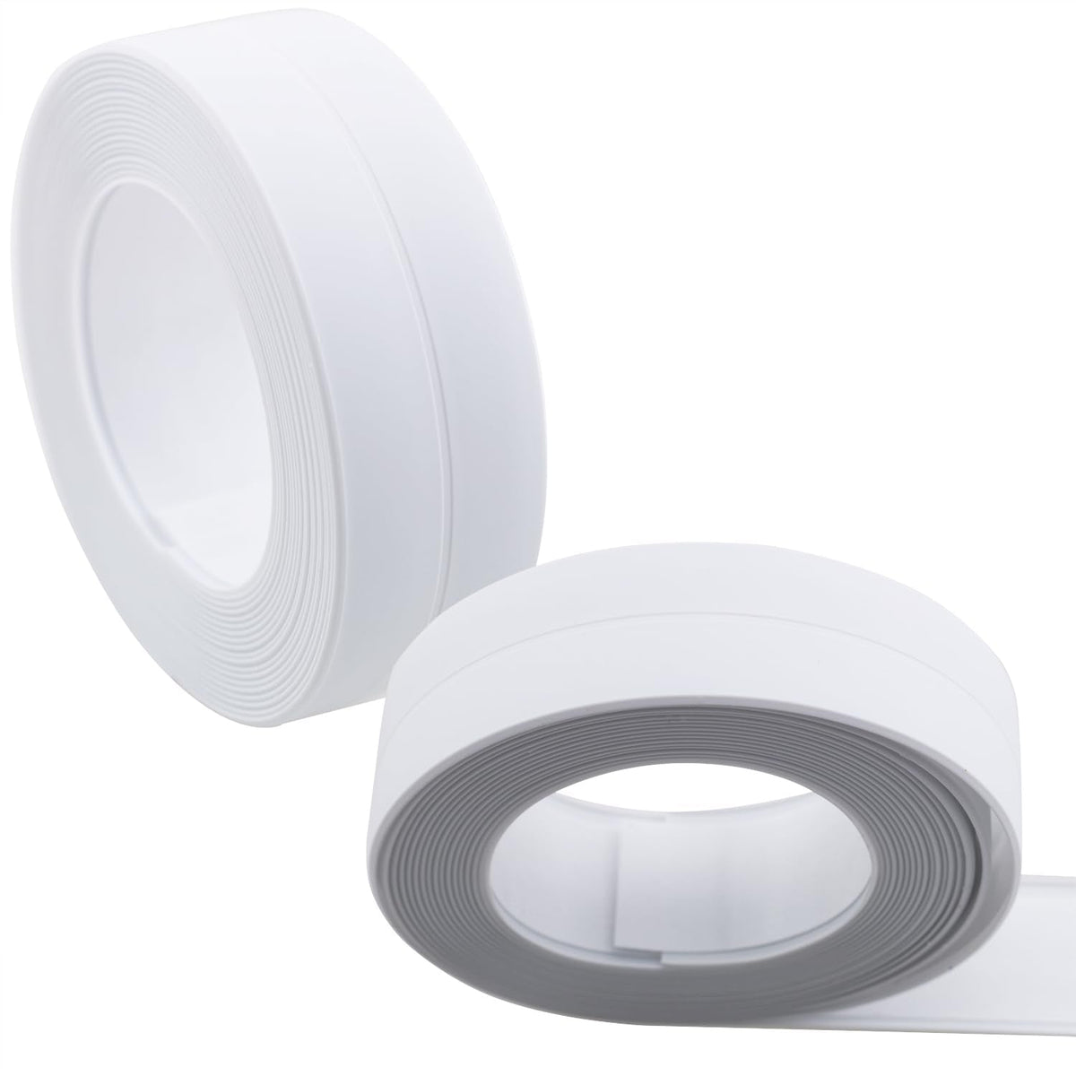 Self Adhesive Sealing Tape 2 Rolls Toilet Base Waterproof Seal Strip for Bathtubs Floors Wall Edges Multi Surface Gap Covering Material White 2.2cm x 10.5ft