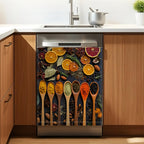 Cooking Spice Spoons Dishwasher Magnet Cover for Kitchen Décor