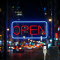 16-Inch 5-Mode Flashing and Dimmable LED Neon Open Sign 16 Inch Horizontal