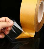 Ultra Thin Clear PET Double Sided Tape 2” x 82 Ft Strong Adhesive Removable No Residue Transparent Mounting Tape for DIY Crafts Office Home Decoration Industrial Fixing 2" X 82 Ft