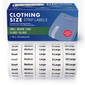 1250pcs Clothing Size Strip Labels Box Set Box Set (1250 ct)