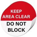 10 Pack 12"x12" Keep Area Clear Do Not Block Floor Sign Stickers Multicolor 10 Pack 12" Keep Area Clear Do Not Block