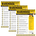 3 Pcs Workplace Safety Rules Poster, Warehouse