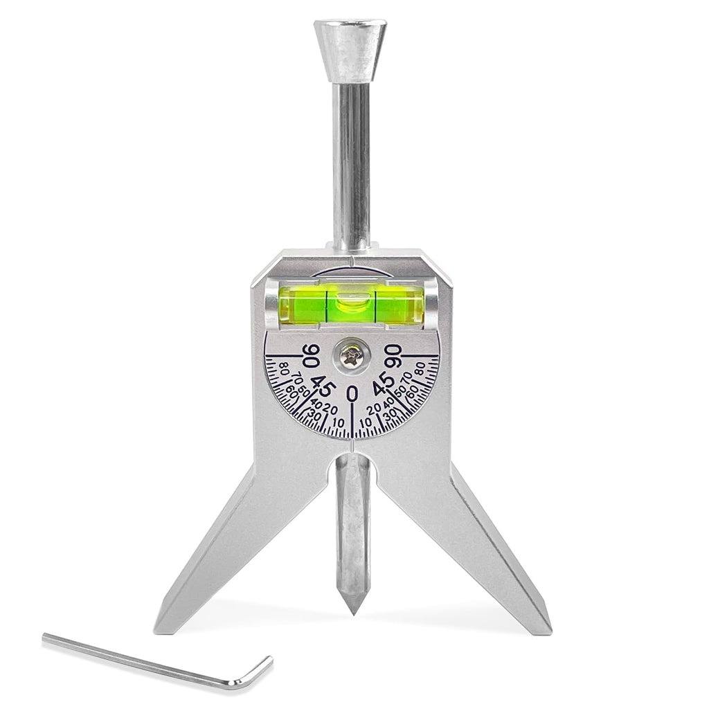 Pipe Center Finder Punch Tool, Fitting Tools, Stainless Steel Center Punch Tool, with Adjustable Dial Bubble Protractor, Pipe Marker for 1/2" or Larger, Marking and Positioning for Pipe Fitters