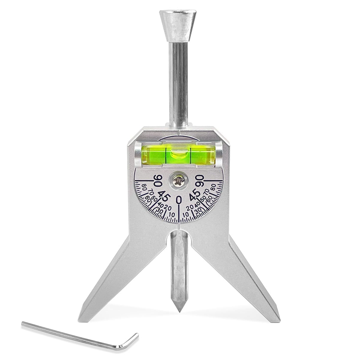 Pipe Center Finder Punch Tool, Fitting Tools, Stainless Steel Center Punch Tool, with Adjustable Dial Bubble Protractor, Pipe Marker for 1/2" or Larger, Marking and Positioning for Pipe Fitters