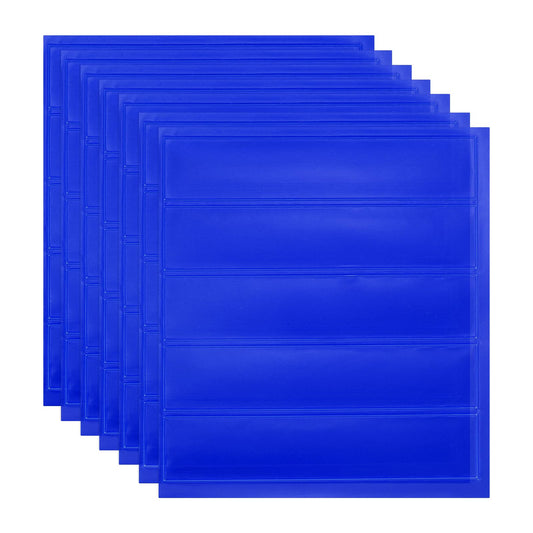 PATIKIL Hard Hat Reflective Stickers, (5 x 6 Inch, Blue) (7 Pcs), Retro Reflective Safety Tape Durable Adhesive Helmet Stickers, Suit for - Hard Hats/Helmets/Mailboxes