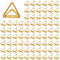 100pcs Gold Table Number Holders Triangle Place Card Holders