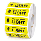 1000 PCS Protect from Light Labels 1.5 x 0.5 Inches