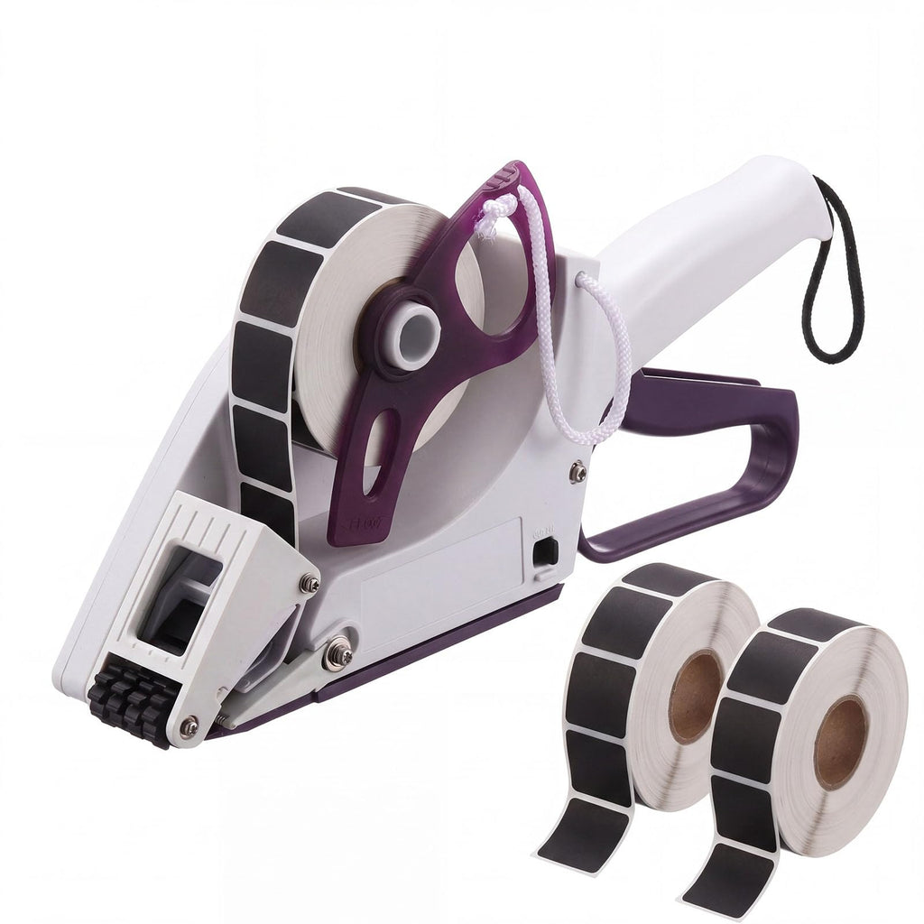 Label Applicator, Target Paster Gun with 2 Rolls Pasters,Black Black