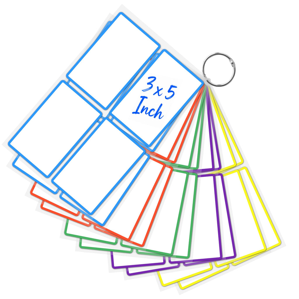 Dry Erase Labels Stickers, 3x5 Inch Reusable Notes for Storage Bins, 40 Pcs