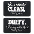 Dishwasher Magnet Clean Dirty Sign, Funny Kitchen Flip Indicator