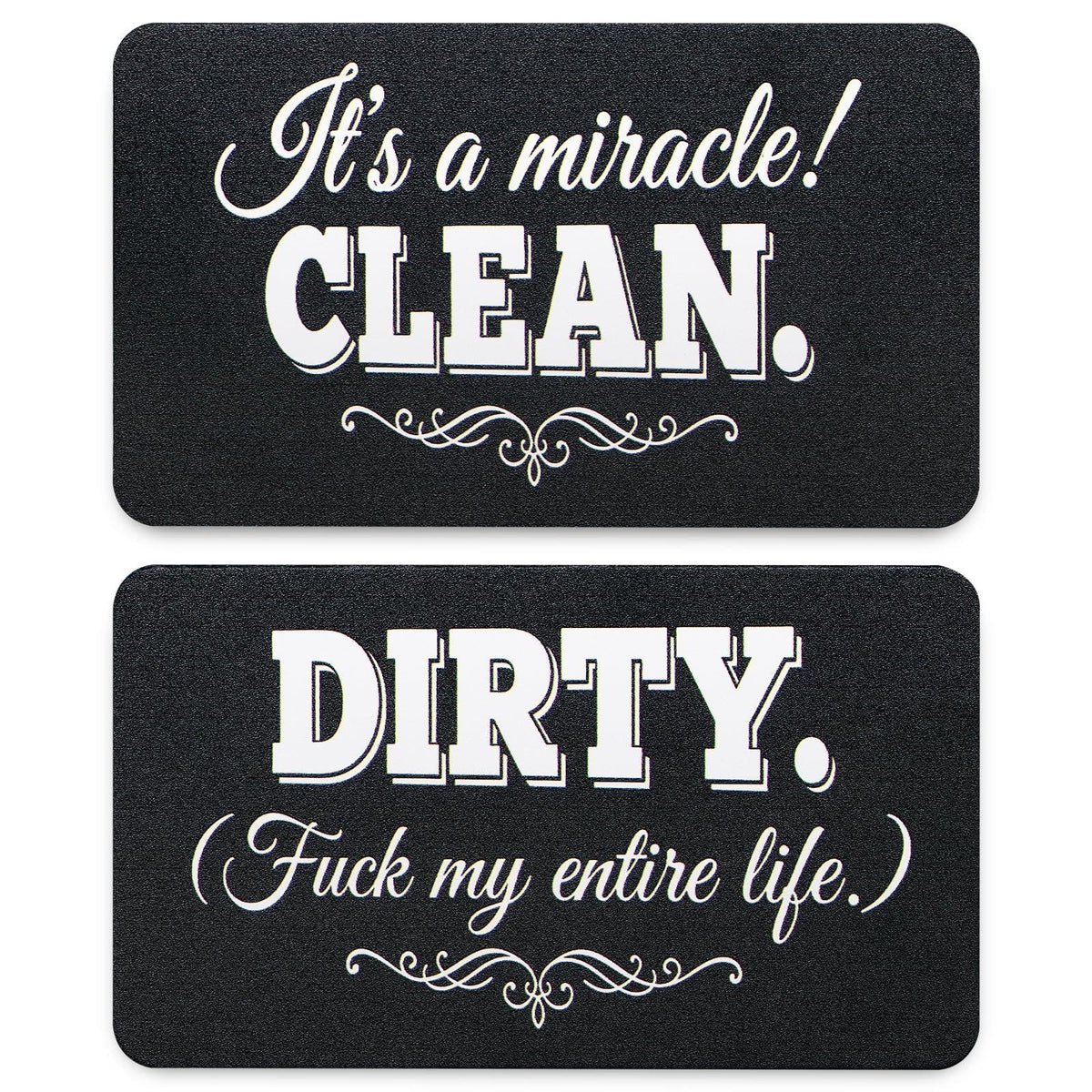 Dishwasher Magnet Clean Dirty Sign, Funny Kitchen Flip Indicator
