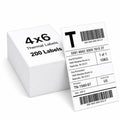 4x6 Direct Thermal Shipping Labels, Compatible with Thermal Printers, for Shipping, Mailing, Small Business (200) 200