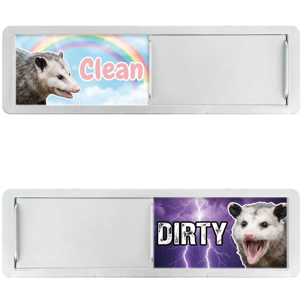 Dishwasher Magnet Clean Dirty Sign Possum