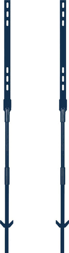 2 Pack 48 Inches Yard Stake for Outdoor Lawn 4ft Metal Sign Holder Durable Posts for Outside Traffic Road Street Driveway Parking Stop Stand Durable Fits Signs 10 to 18 Inch Adjustable Blue