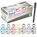 7000 Pcs Removable Day Label with Marker, 7 Colors, 1 inch - Peel Tab Waterproof Freezer Safe Food Labels (Mon-Sun) for Meal Prep and Restaurant Kitchen