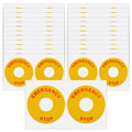 Dunzoom 50 Pcs Emergency Stop Warning Stickers Bulk, Self-Adhesive