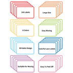 160 Pcs Moving Labels for Boxes, 8 Color-Coded Writable Stickers, 6 x 4 in