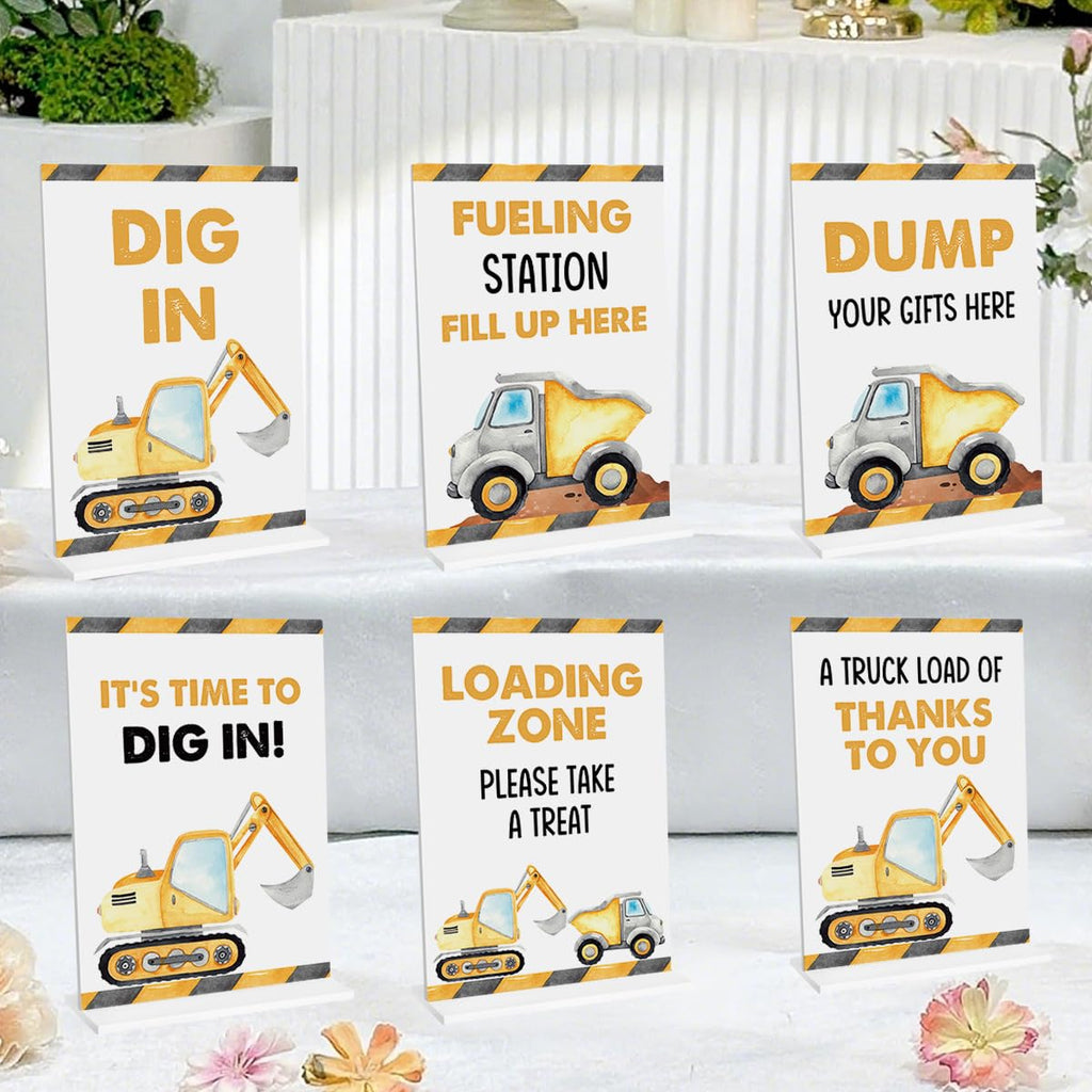 Construction Theme Birthday Party Supplies, Excavator Birthday Decorations