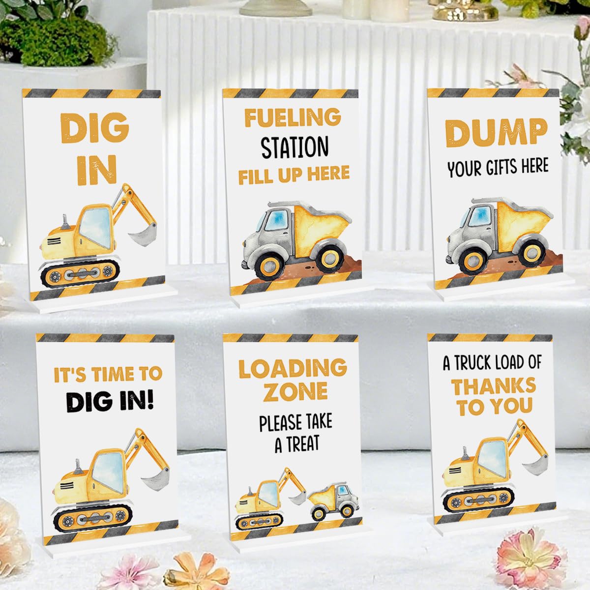 Construction Theme Birthday Party Supplies, Excavator Birthday Decorations