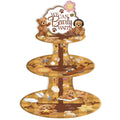 Bear Baby Shower Cupcake Stand - Brown 3 Tier Teddy Bear Baby Shower Decorations for Boys Girls, We Can Bearly Wait Dessert Table Decor with Toppers Gender Reveal Party Supplies