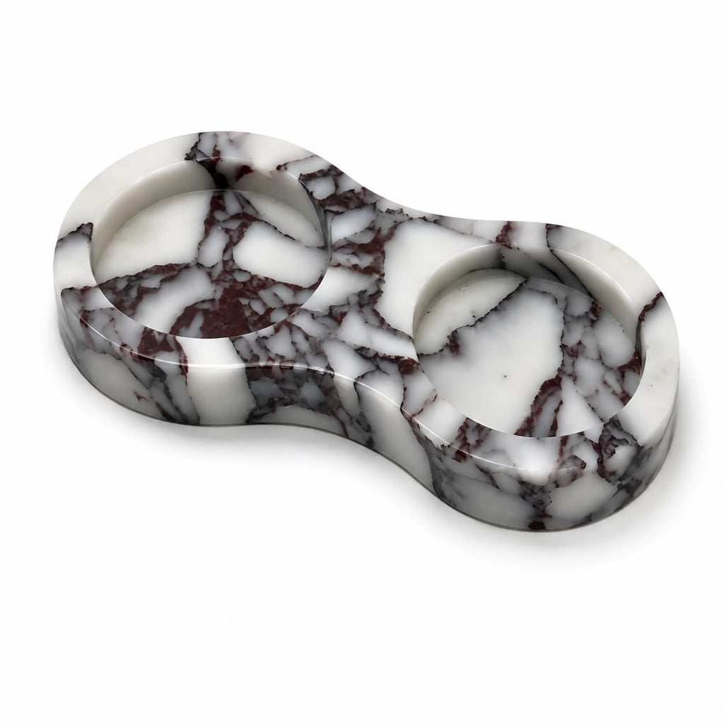 Marble Espresso Tamper and Distributor Holder, 2 Slots