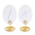 Scalloped Wedding Table Numbers, Banquet Table Numbers 1-20 Decor