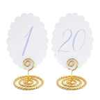 Scalloped Wedding Table Numbers, Banquet Table Numbers 1-20 Decor