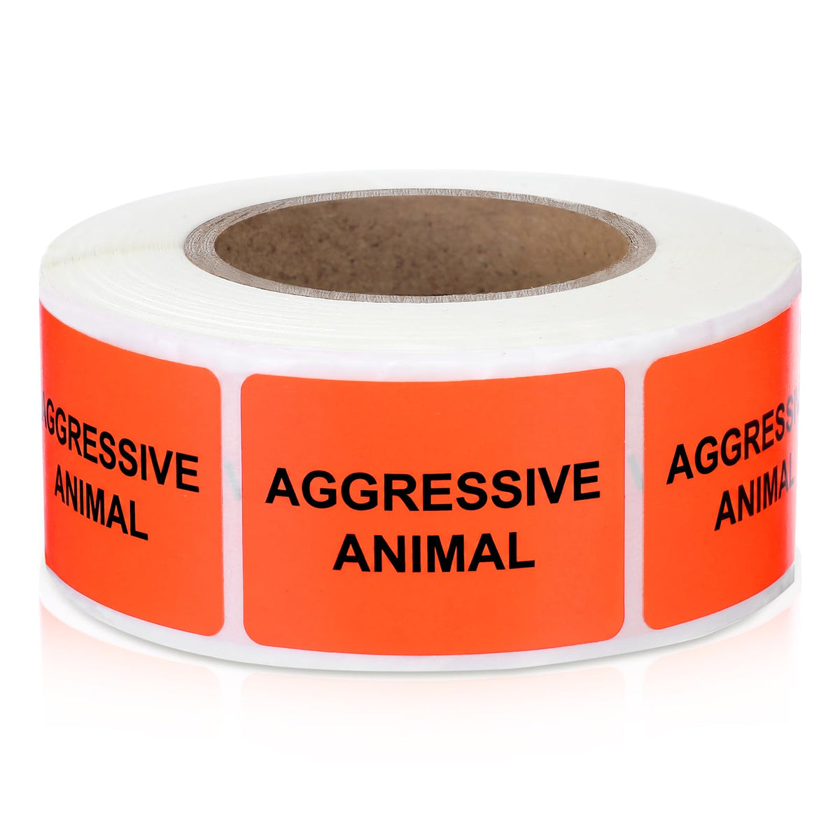 500 Pcs Aggressive Animal Veterinary Labels 1 x 1.5 Inch