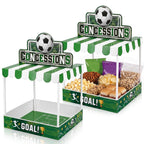 Willinglong 2 Set Soccer Party Decor Concession Treat Stand 20.5" x 12"