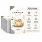 100 Sourdough Bread Care Instruction Cards, 2 x 3.5 in