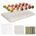 24 Holes Wooden Cake Pop Stand for Drying