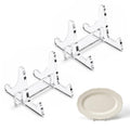 2-Pack Clear Acrylic small plate stands for display 2.36 Inch