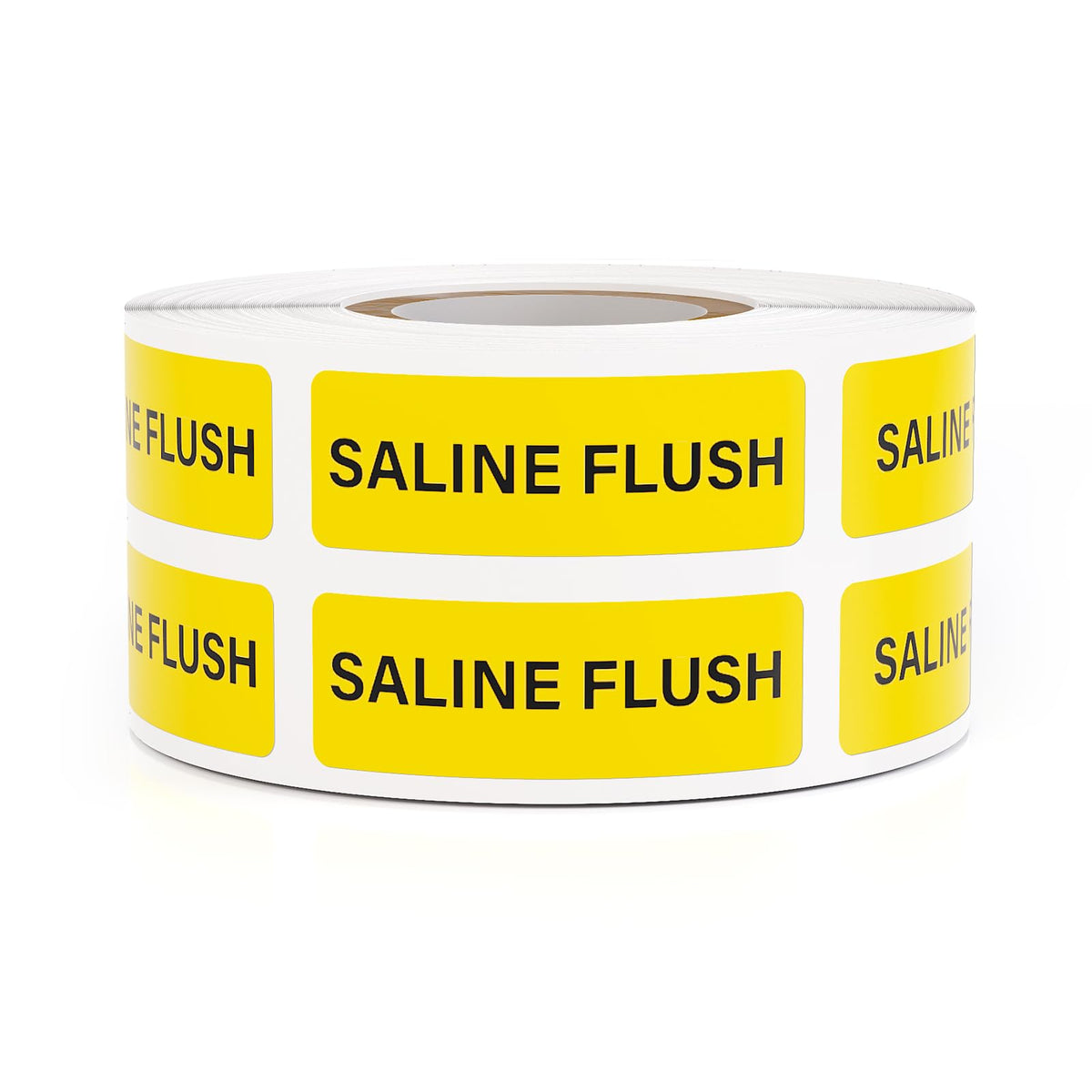 1000 Pcs Saline Flush Veterinary Stickers 0.5 x 1.5 Inch Self-Adhesive