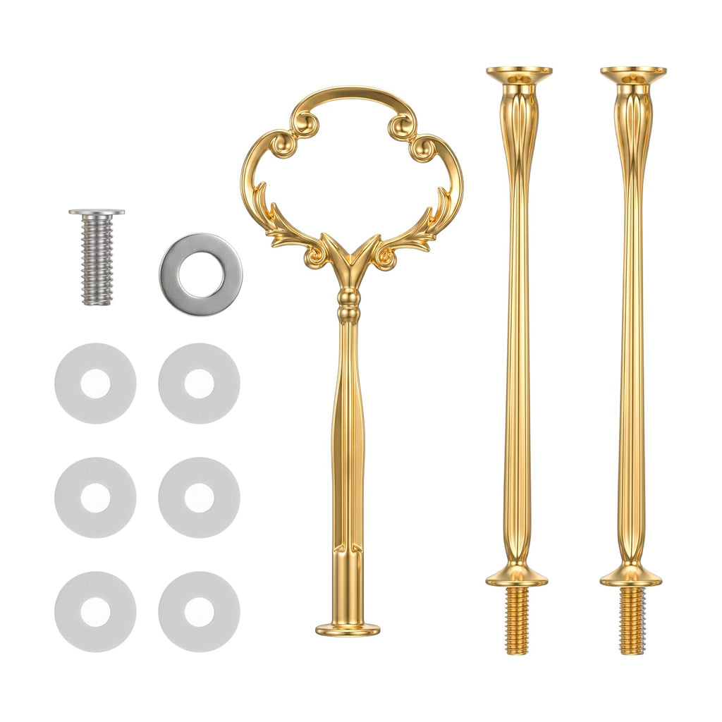 3 Tier Cake Stand Hardware Kit, Flower Cupcake Dessert Plate