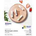 Avery Rectangle Labels, 0.5" x 1.75", Glossy Clear, Sure Feed Technology, Laser/Inkjet Compatible, 640 Printable Labels Total (22892) 640 labels