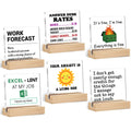 Funny Office Cubicle Desk Decor Bulk, 6 Pack Coworker Gifts
